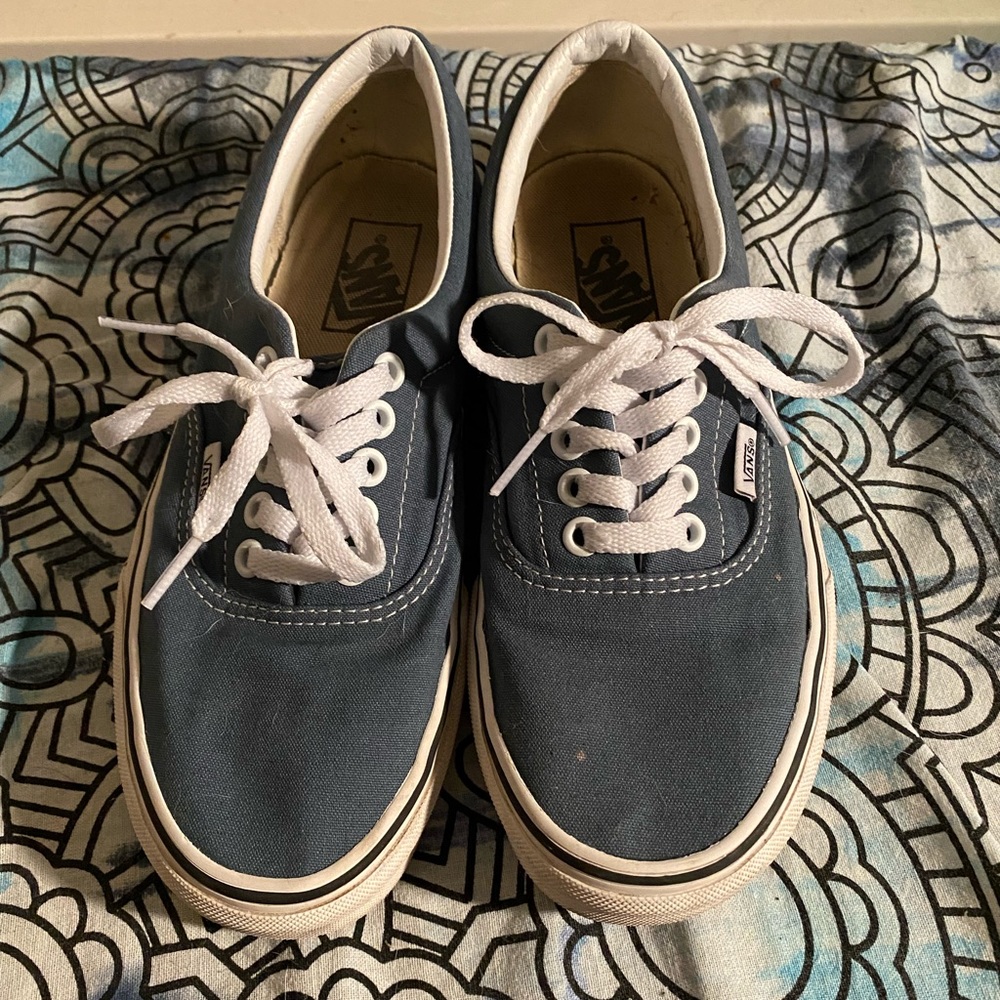 Denim blue vans sz8